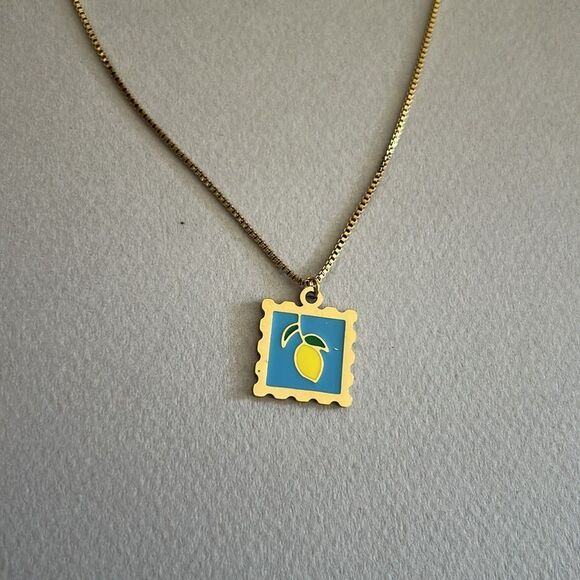 Lemon necklace A1315 - Picture 3 of 4